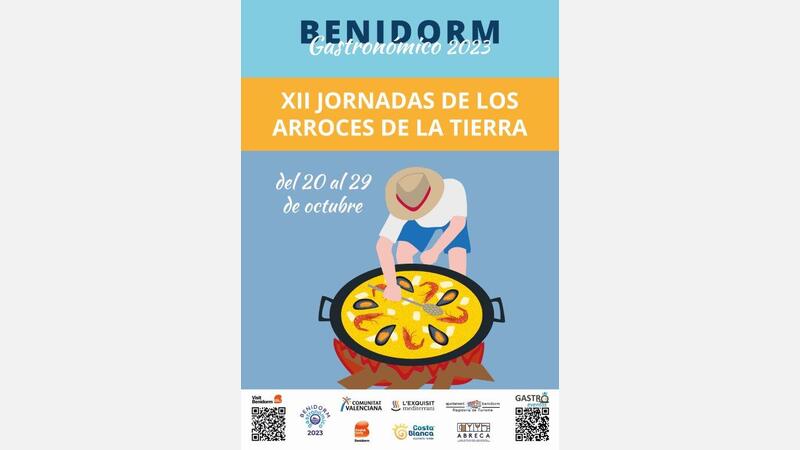 Cartel XII Jornadas de los Arroces de la Tierra de Benidorm